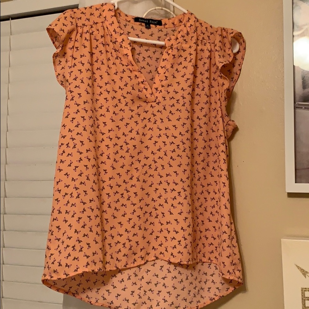 Peach blouse
